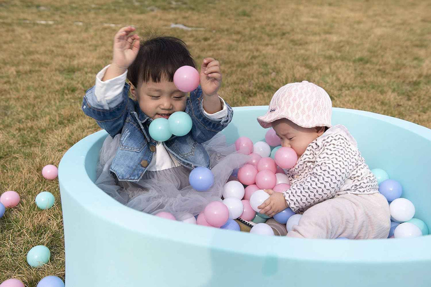 MoonxHome Ball Pit Balls for Toddlers, BPA Free Crush Proof Plastic Toy Balls for Ball Pit, Children's Pool Water Toys, Macaron Ocean Balls for Play Tent 2.15 Inch Pack of 100 200 500 800 1000