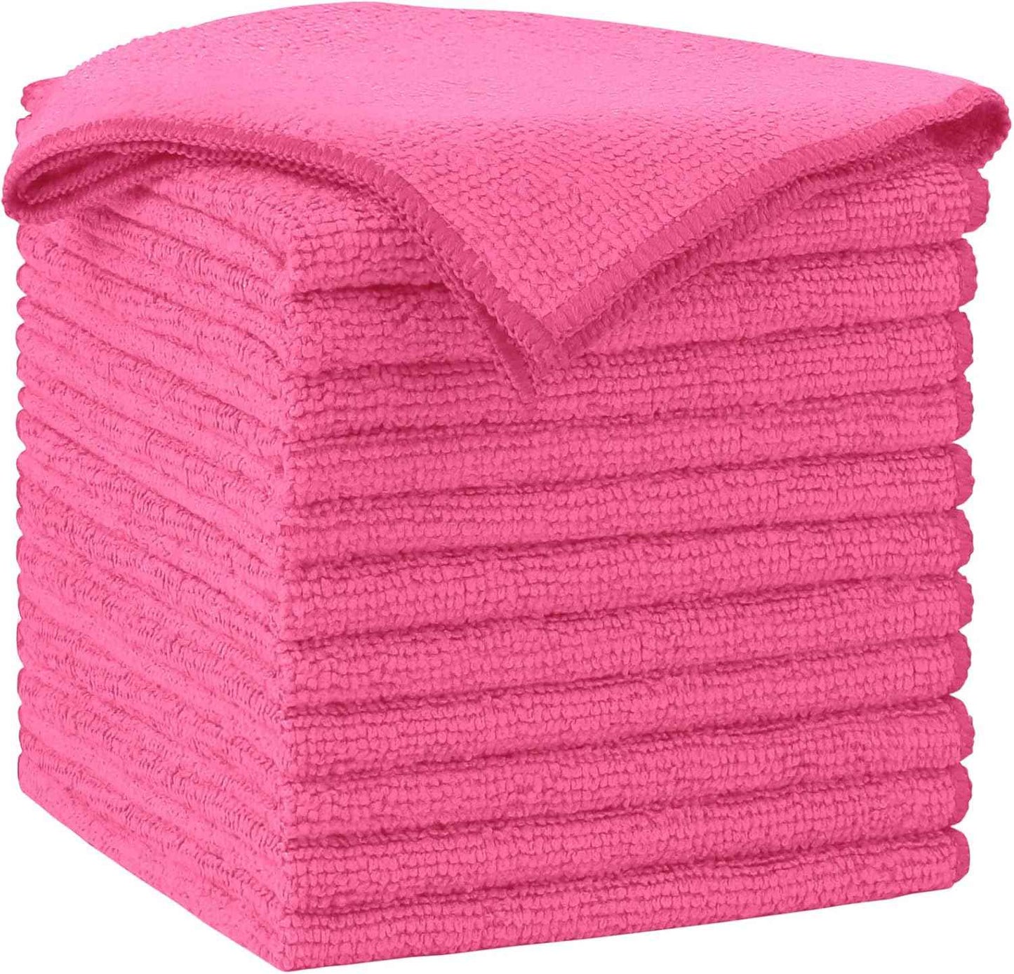 AIDEA Microfiber Cleaning Cloth-50PK, Soft Microfiber Towels for Cars, Absorbent Cleaning Rags, Lint-Free Streak-Free Wash Cloths for House, Kitchen, Window(12in.x12in)