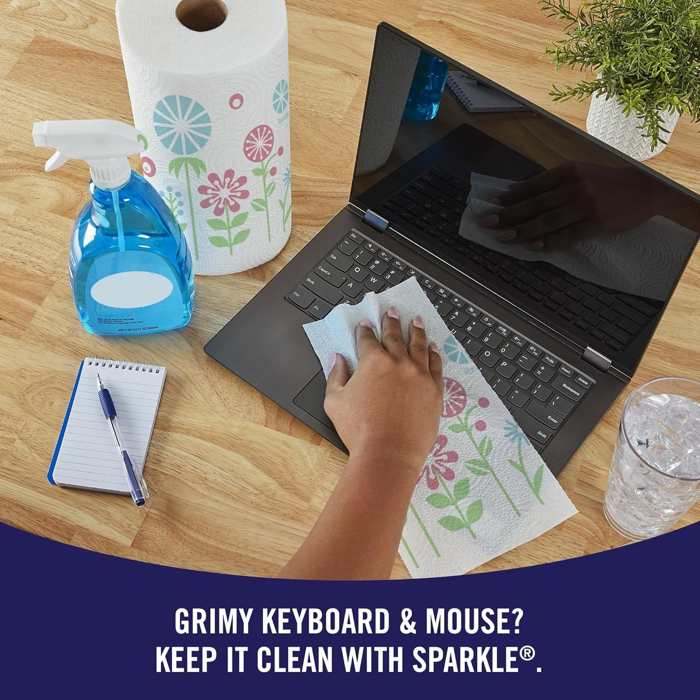 Sparkle Pick-A-Size Paper Towels, Spirited Prints, 6 Double Rolls = 12 Regular Rolls, Everyday Value Paper Towel With Full And Half Sheets - Rayz Mart