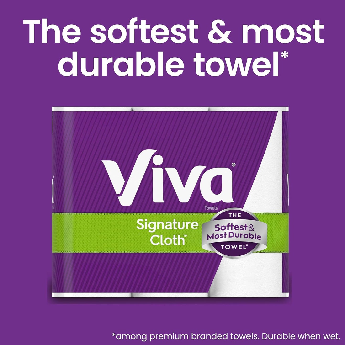 Viva Signature Cloth Paper Towels, 12 Triple Rolls, 129 Sheets per Roll - Rayz Mart