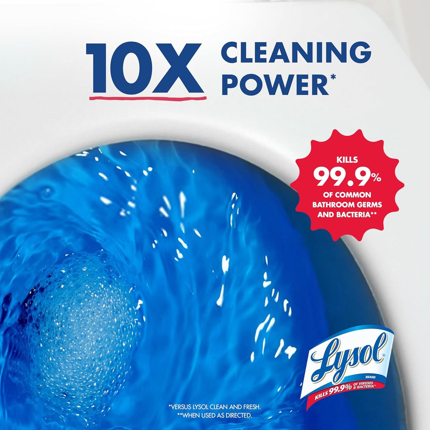 Lysol Toilet Bowl Cleaner, Max Strength Bathroom Cleaning Supplies, Toilet Bowl Cleaner Clinging Gel, Home Essential, Instant Stain Removal, Disinfecting and Deodorizing, Bleach Free, 24 oz (2 ct) - Rayz Mart