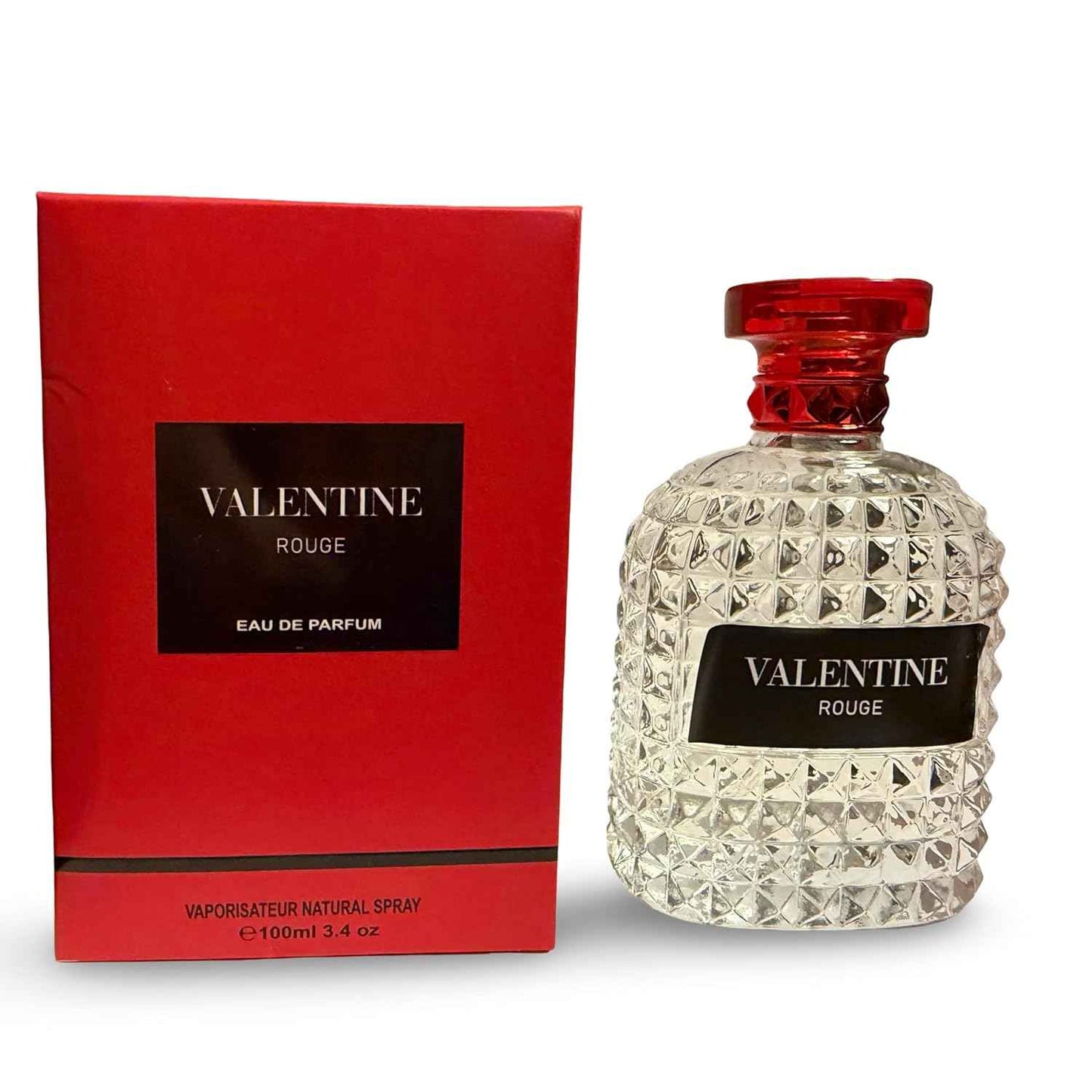 VALENTINE ROUGE Eau de Parfum, Luxury Fragrance with Bergamot and Orange Blossom, Natural Spray, 3.4 Fl Oz