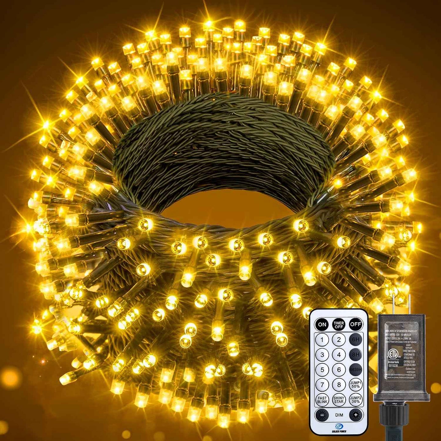 66FT 200 LED Christmas Tree Lights, Twinkle Fairy Lights String with 8 Flashing Modes String Lights for Indoor Bedroom Outdoor Christmas Trees Garland Wreath Holiday Decorations, Warm White