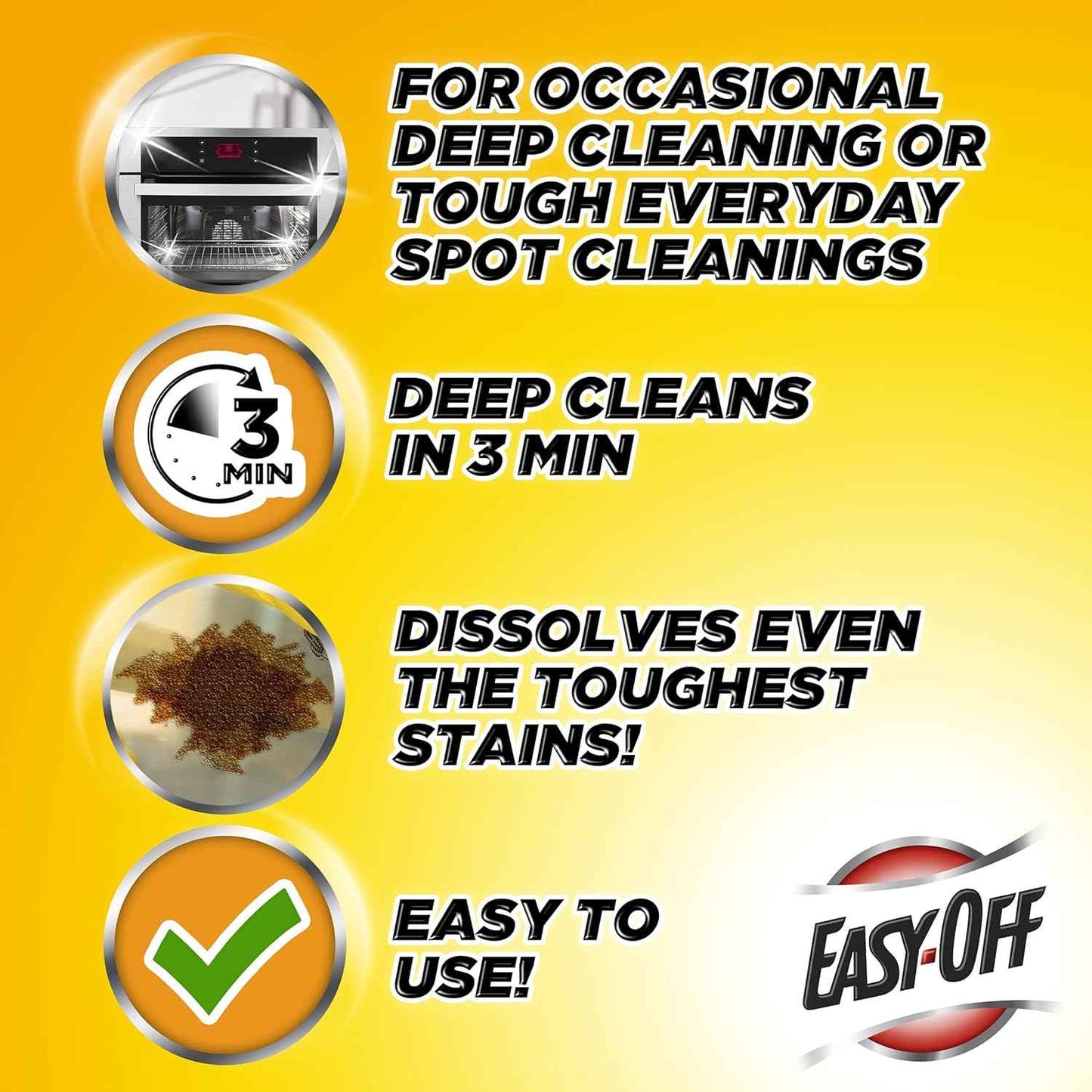 Easy Off Heavy Duty Oven Cleaner, Regular Scent 14.5 oz Can (Pack of 2)