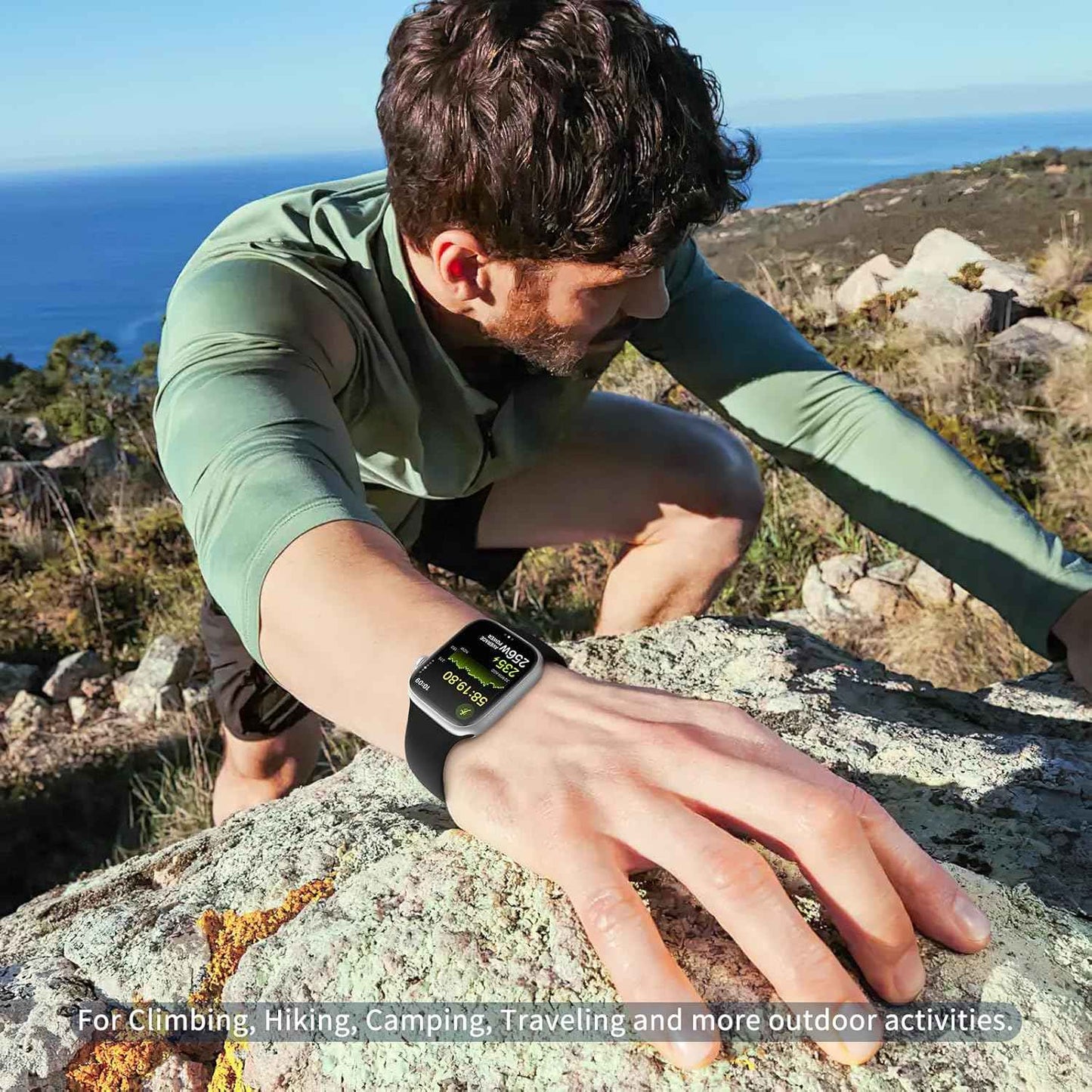 6 Pack Sport Bands Compatible with Apple Watch Band 38mm 40mm 41mm 42mm 44mm 45mm 49mm 46mm,Silicone Waterproof Strap for iWatch Apple Watch Series 11 10 9 Ultra 8 7 6 5 4 3 2 1 SE Women Men