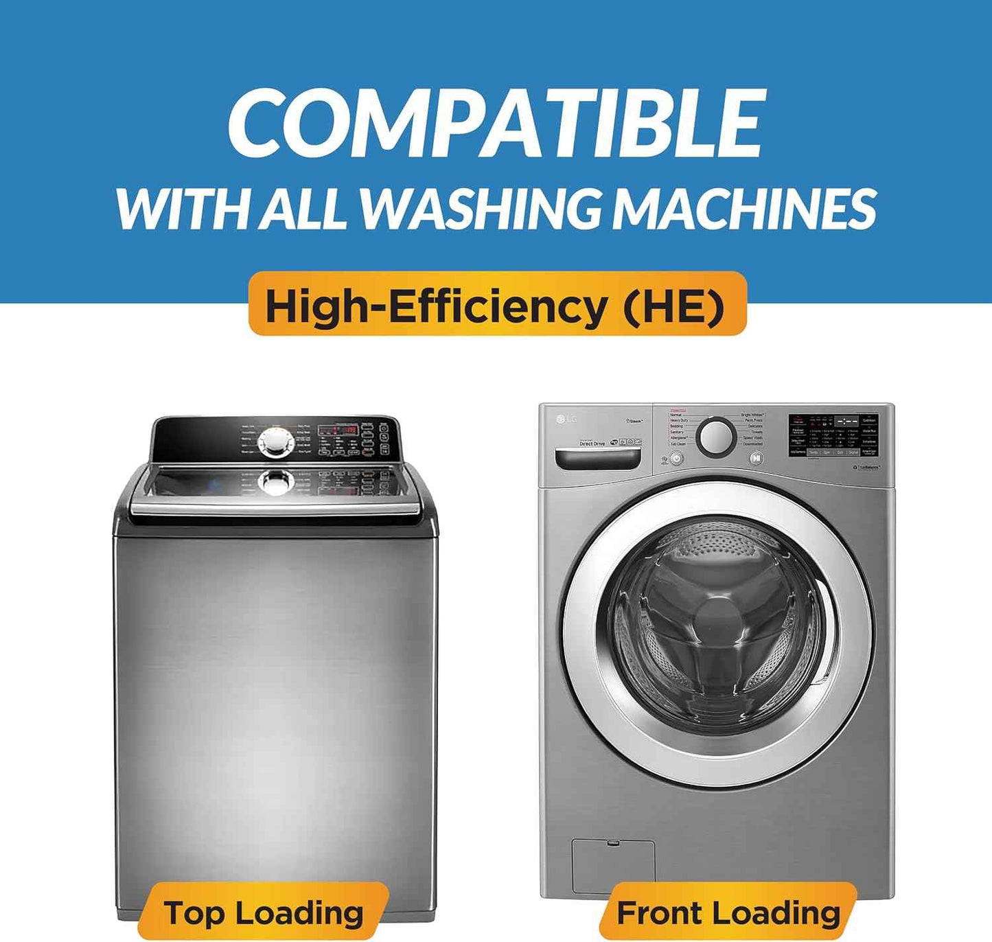 Washing Machine Cleaner Tablets | 24 Count 1-Year Supply | Formulated for Pet Owners | Pet-Friendly Deep Descaler | HE, Top & Front Load | Septic Safe & Eco-Friendly | Eliminates Odor & Residue