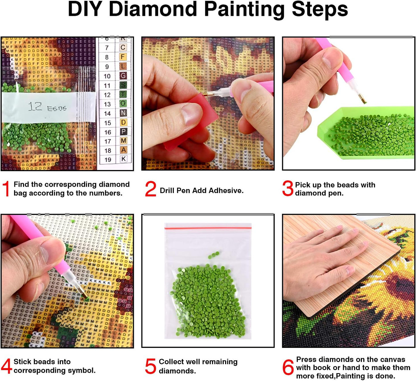 KTHOFCY 5D DIY Diamond Painting Kits for Adults Kids, Whitelotous Christmas Wre Full Drill Embroidery Cross Stitch Crystal Rhinestone Paintings Pictures Arts Wall Decor Painting Dots Kits 11.8X11.8 IN
