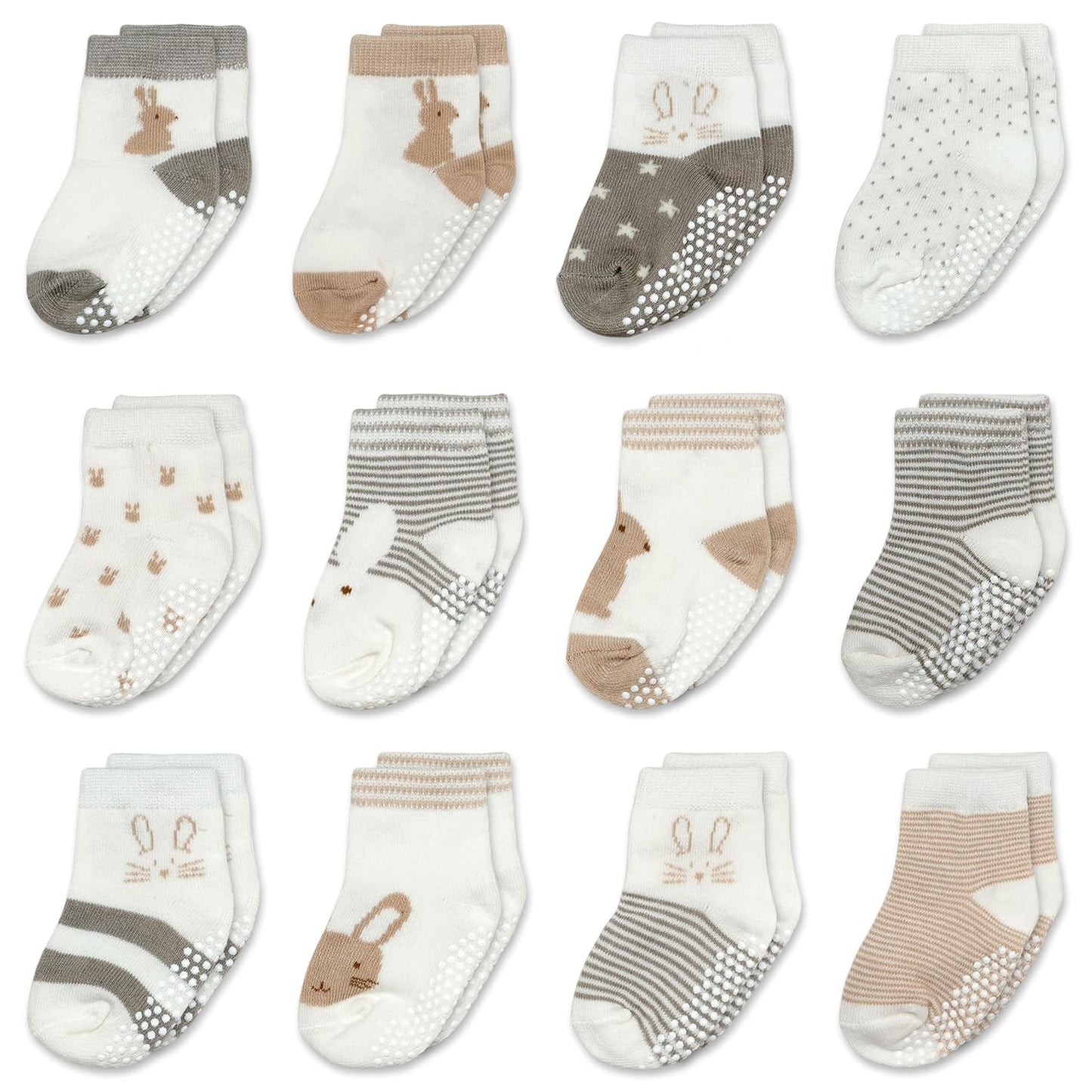 Mother's Choice Organic Cotton Baby Socks Infant 0-6 Months - 12 pairs Soft, Cozy, and Gentle Newborn Socks for Girls & Boys, Perfect Baby Registry for Everyday Wear, and Infant Comfort