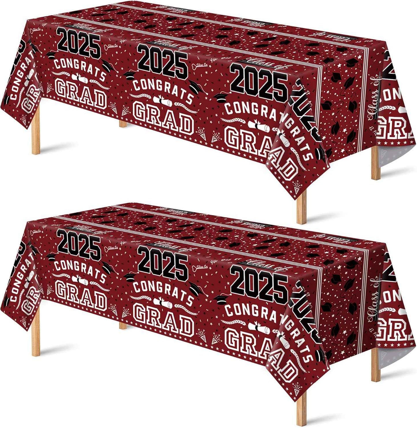 OHOME Thanksgiving Tablecloth - Thanksgiving Decorations - Friendsgiving Table Decor for Party Favors Essentials Backdrop Outdoor Indoor,52''x87'',2 Pack