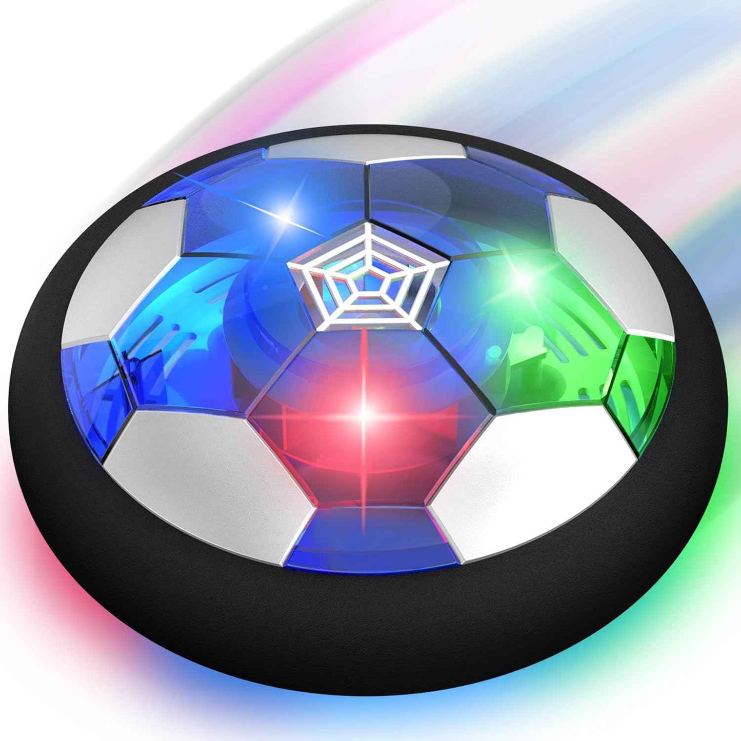 Toyk Boy Toys - LED Hover Soccer Ball - Air Power Training Ball Playing Football Indoor Outdoor Game - Birthday Gifts for Kids, Age 3 4 5 6 7 8-12 Year Old Boys - Soccer