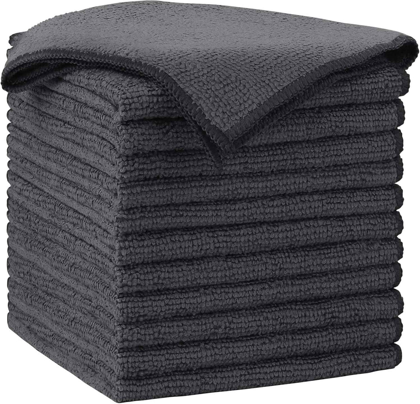 AIDEA Microfiber Cleaning Cloth-50PK, Soft Microfiber Towels for Cars, Absorbent Cleaning Rags, Lint-Free Streak-Free Wash Cloths for House, Kitchen, Window(12in.x12in)