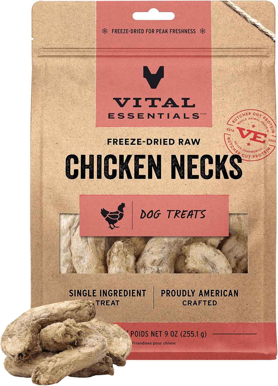 Vital Essentials Single Ingredient Beef Liver Dog Treats, 2.1 oz | Freeze-Dried Raw | Premium Quality High Protein Training Treats | Grain Free, Gluten Free, Filler Free