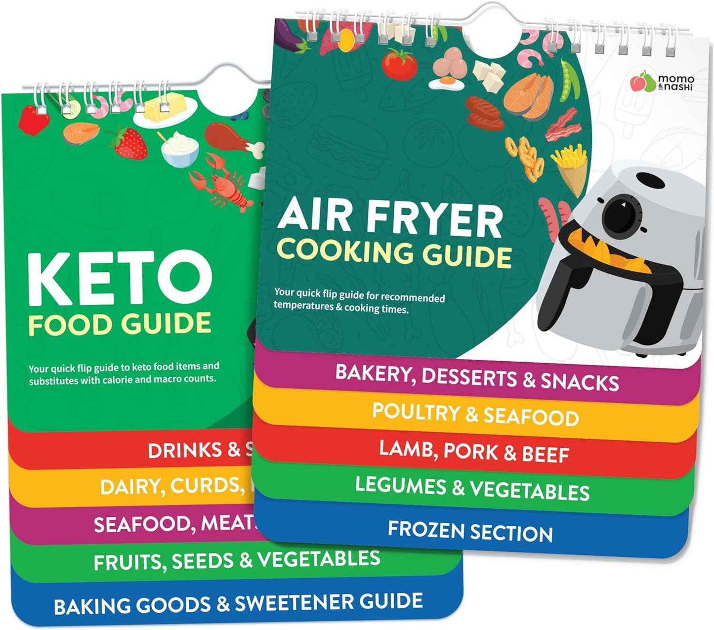 Air Fryer Cheat Sheet Magnets Cooking Guide Booklet - Air Fryer Cookbooks - Air Fryer Liners - Air Fryers Kitchen Gifts Gadgets 2026 - Air Fryer Accessories Cooking Guide - Valentine Gifts for Women