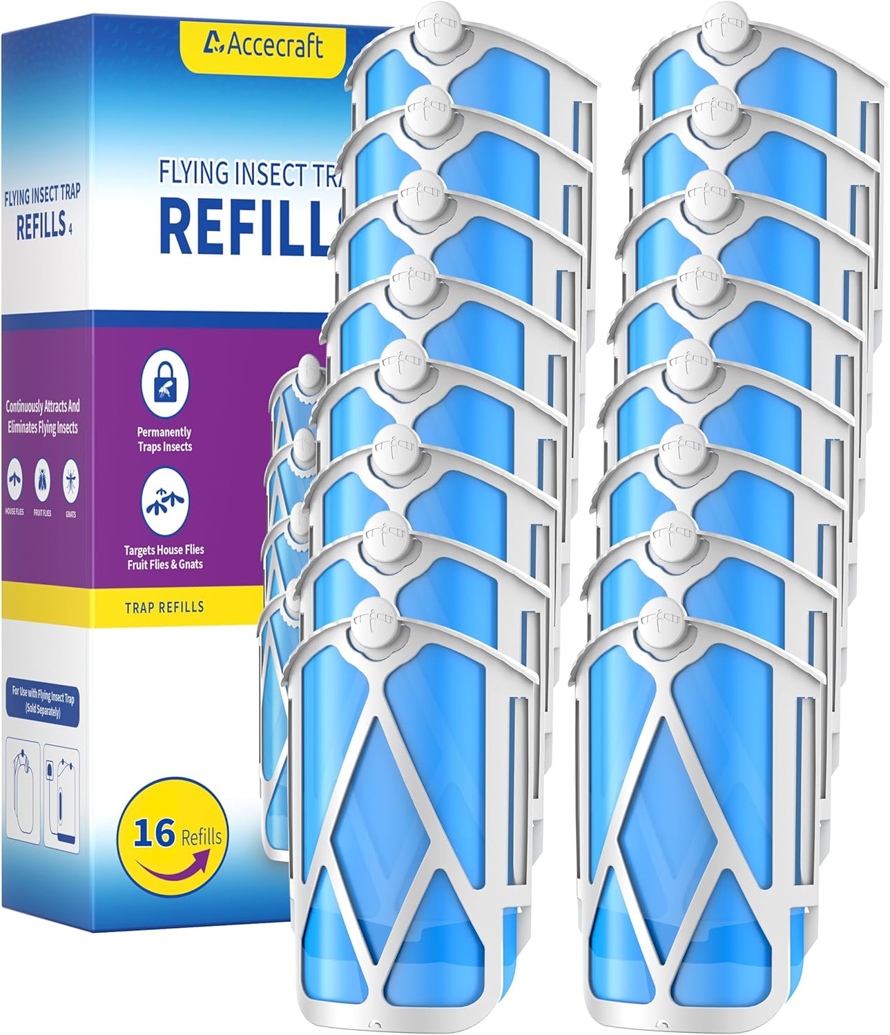 10 Pack Refill Cartridges, 2025 Upgraded High-Stick Refills, Compatible with Indoor Light M364 & Max, Easy to Replace