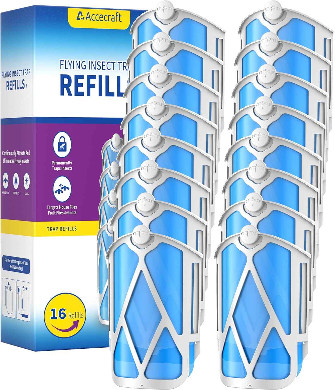 10 Pack Refill Cartridges, 2025 Upgraded High-Stick Refills, Compatible with Indoor Light M364 & Max, Easy to Replace