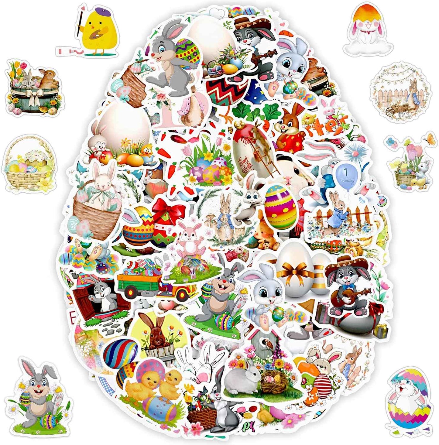JULBEAR 200PCS Christmas Stickers, Non-Repeating Vinyl Holiday Party Stickers for Water Bottles, Cards, Scrapbooking Crafts Christmas Decorations Party Favors, Christmas Gifts for Kids Teens Adults