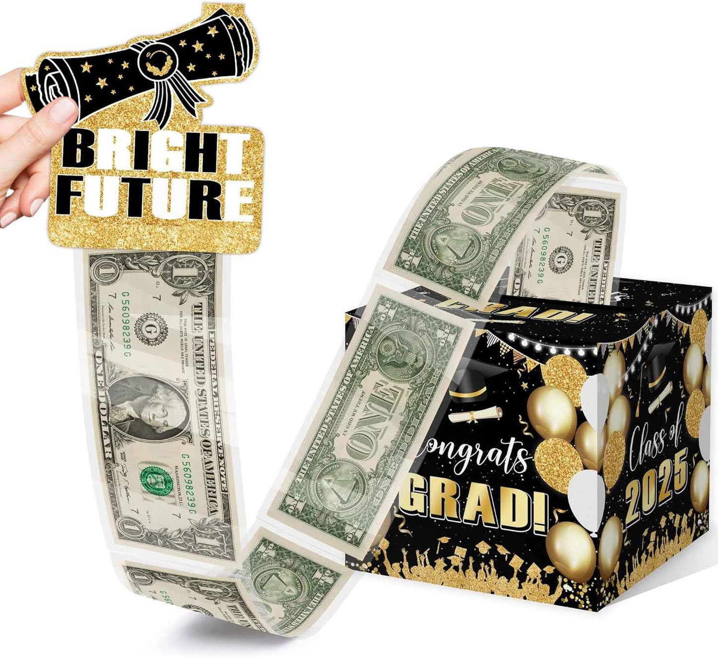 Christmas Party Gifts, Christmas Money Box for Cash Pull, Christmas Money Pull Box with Snowman Card and Transparent Bags, Christmas Money Pull Box, Christmas Money Pull Box for Kids Adults