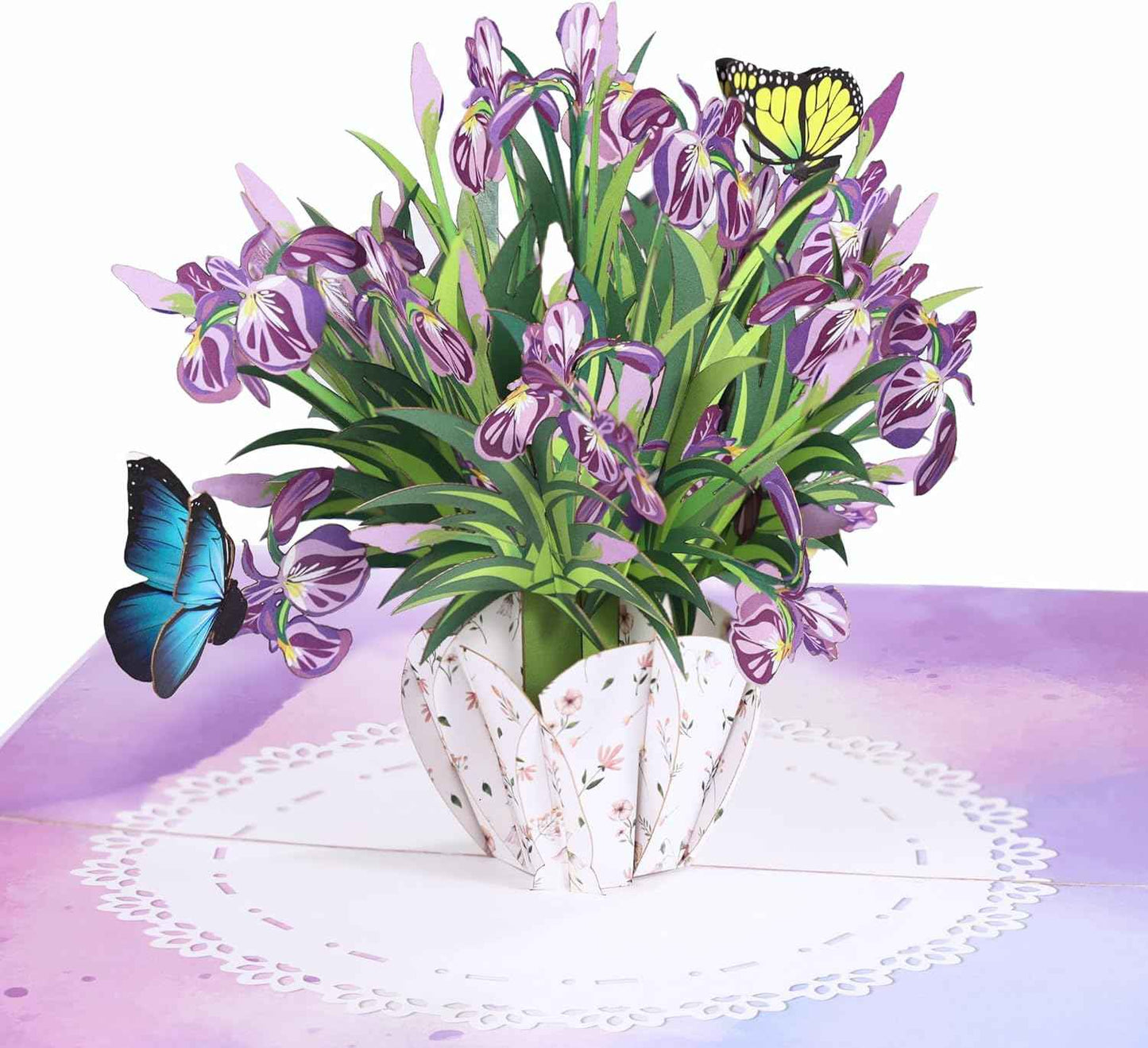 Pop Up Anniversary Card, 3D Love Tree Hearts Couple Wedding Card for Her, Wife, Husband, Him, Couple; Ideal Gift for Wedding, Romantic Birthday, Anniversary, Valentines, Mothers Day, 6x8 inch