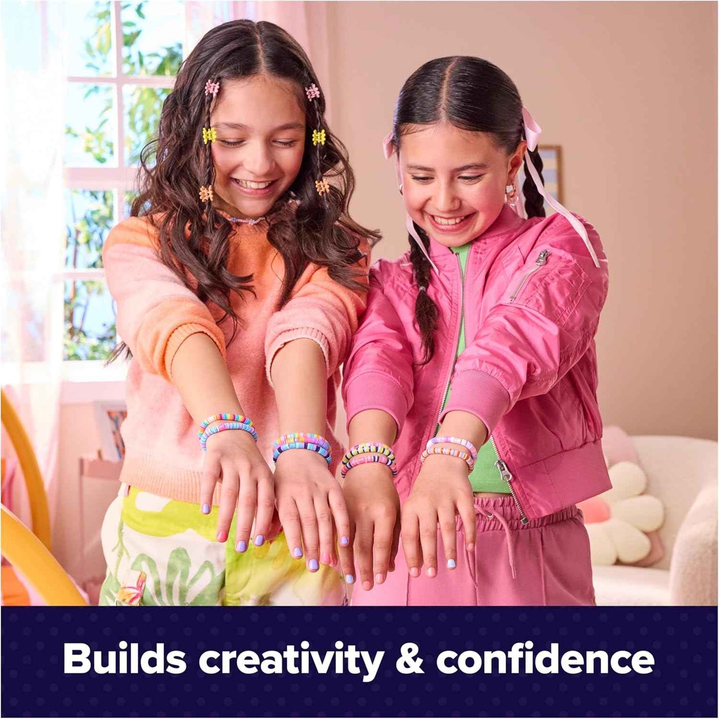 Cool Maker, Stack’d Heishi Studio Bracelet Making Kit with Easy Beading Pen & Over 1200 Beads for Bracelets, Makes 15, Gifts & Stocking Stuffers for Girls Ages 7 and up