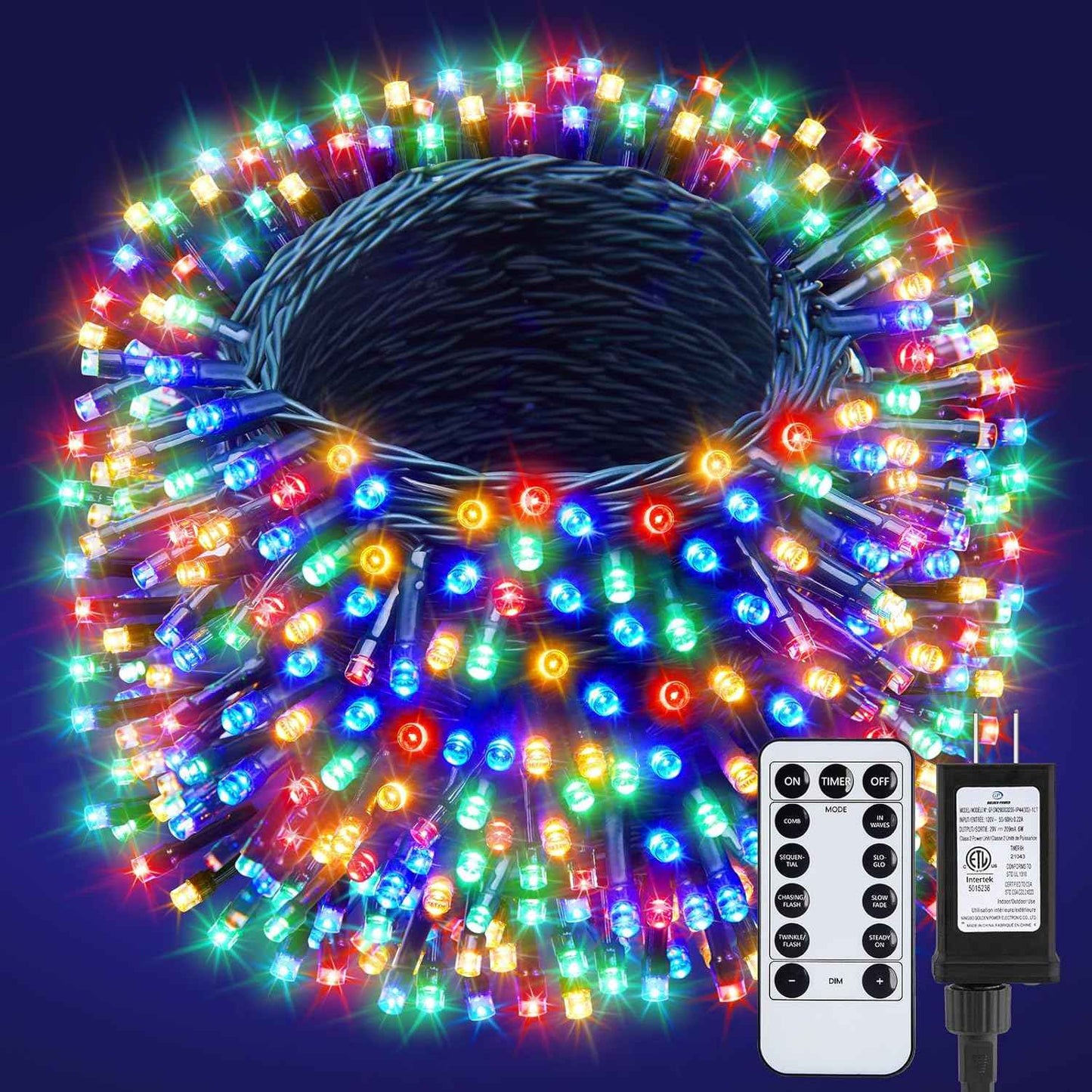 66FT 200 LED Christmas Tree Lights, Twinkle Fairy Lights String with 8 Flashing Modes String Lights for Indoor Bedroom Outdoor Christmas Trees Garland Wreath Holiday Decorations, Warm White