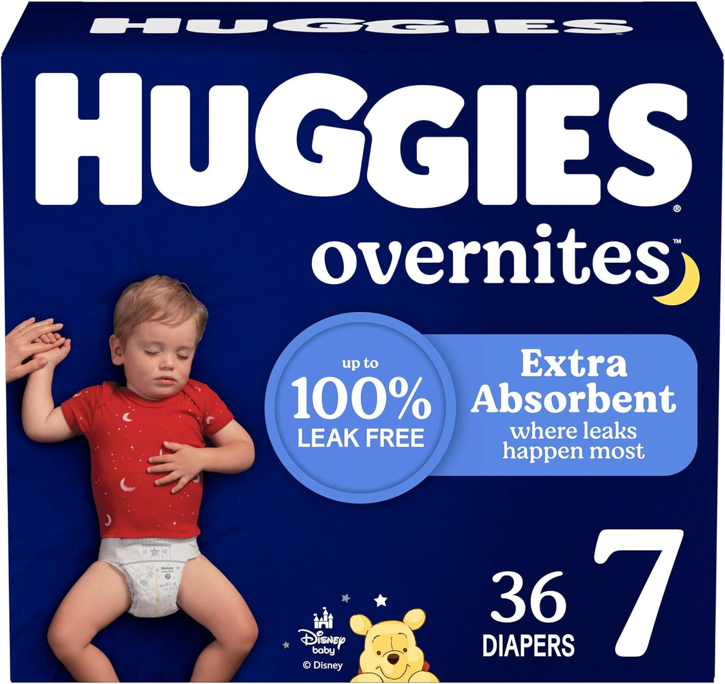 Huggies Overnites Size 5 Overnight Diapers (27+ lbs), 50 Ct, Packaging May Vary