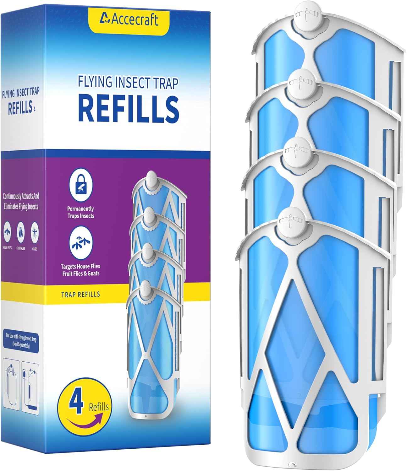 10 Pack Refill Cartridges, 2025 Upgraded High-Stick Refills, Compatible with Indoor Light M364 & Max, Easy to Replace