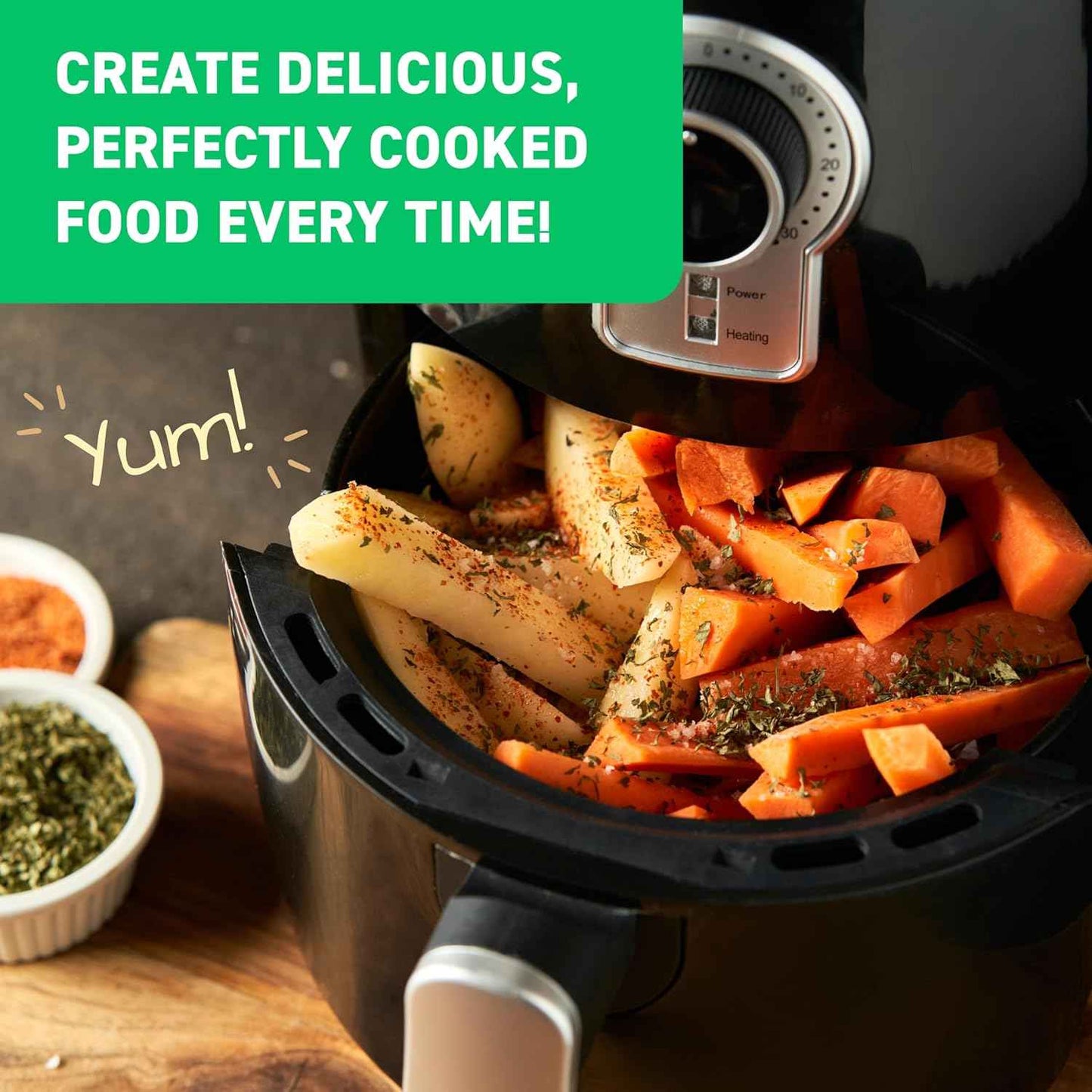Air Fryer Cheat Sheet Magnets Cooking Guide Booklet - Air Fryer Cookbooks - Air Fryer Liners - Air Fryers Kitchen Gifts Gadgets 2026 - Air Fryer Accessories Cooking Guide - Valentine Gifts for Women