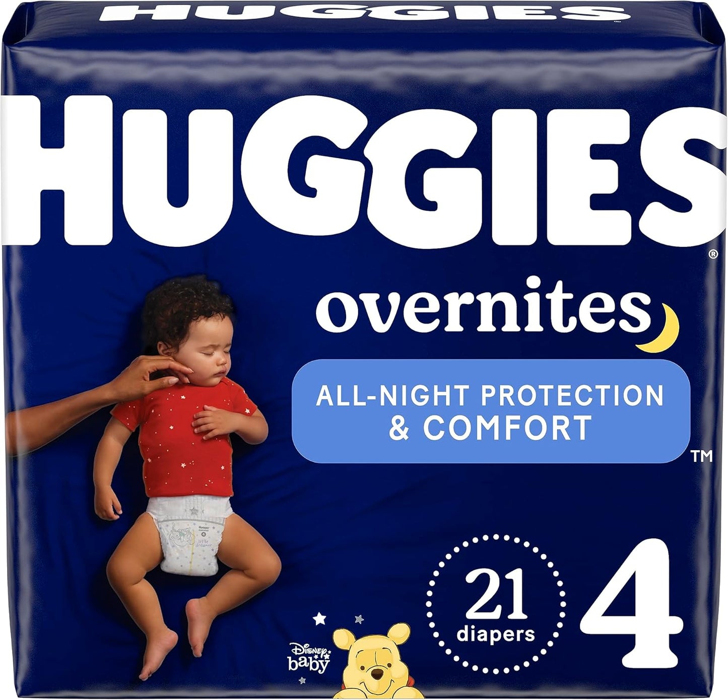 Huggies Overnites Size 5 Overnight Diapers (27+ lbs), 50 Ct, Packaging May Vary