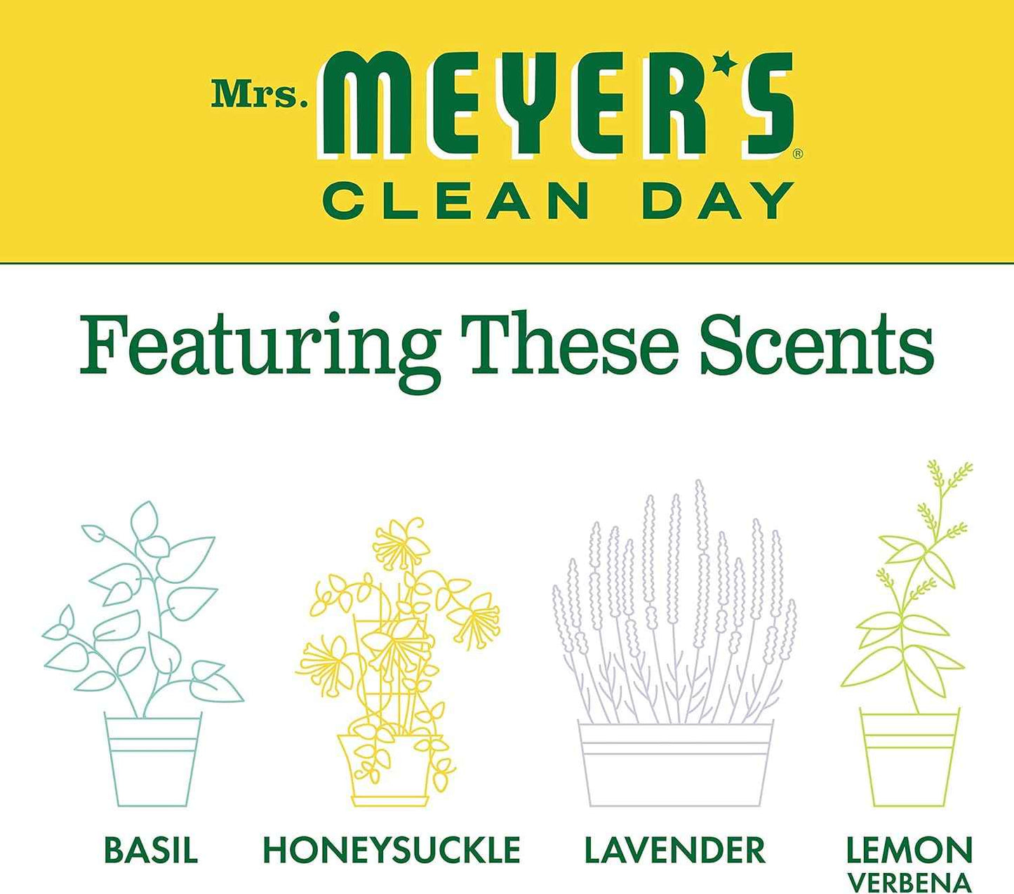 MRS. MEYER'S CLEAN DAY All-Purpose Cleaner Spray, Honeysuckle (16 Fl Oz (Pack of 3))