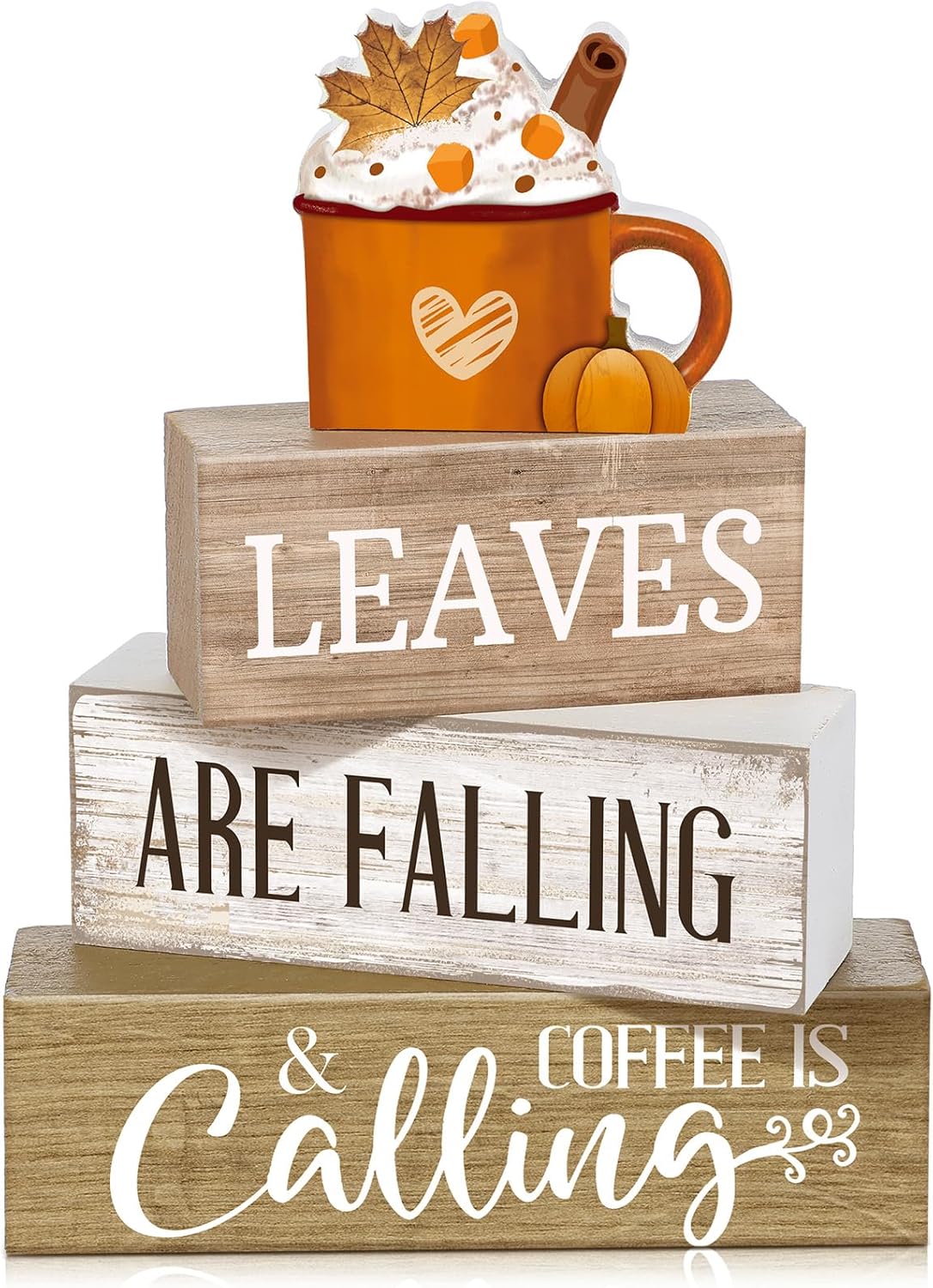 4 Pcs Christmas Table Decoration Wooden Santa Claus Decor Christmas Tiered Tray Decor Decorative Santa Claus Elk Block Sign Gift Farmhouse Xmas Table Centerpiece for Home Kitchen Shelf