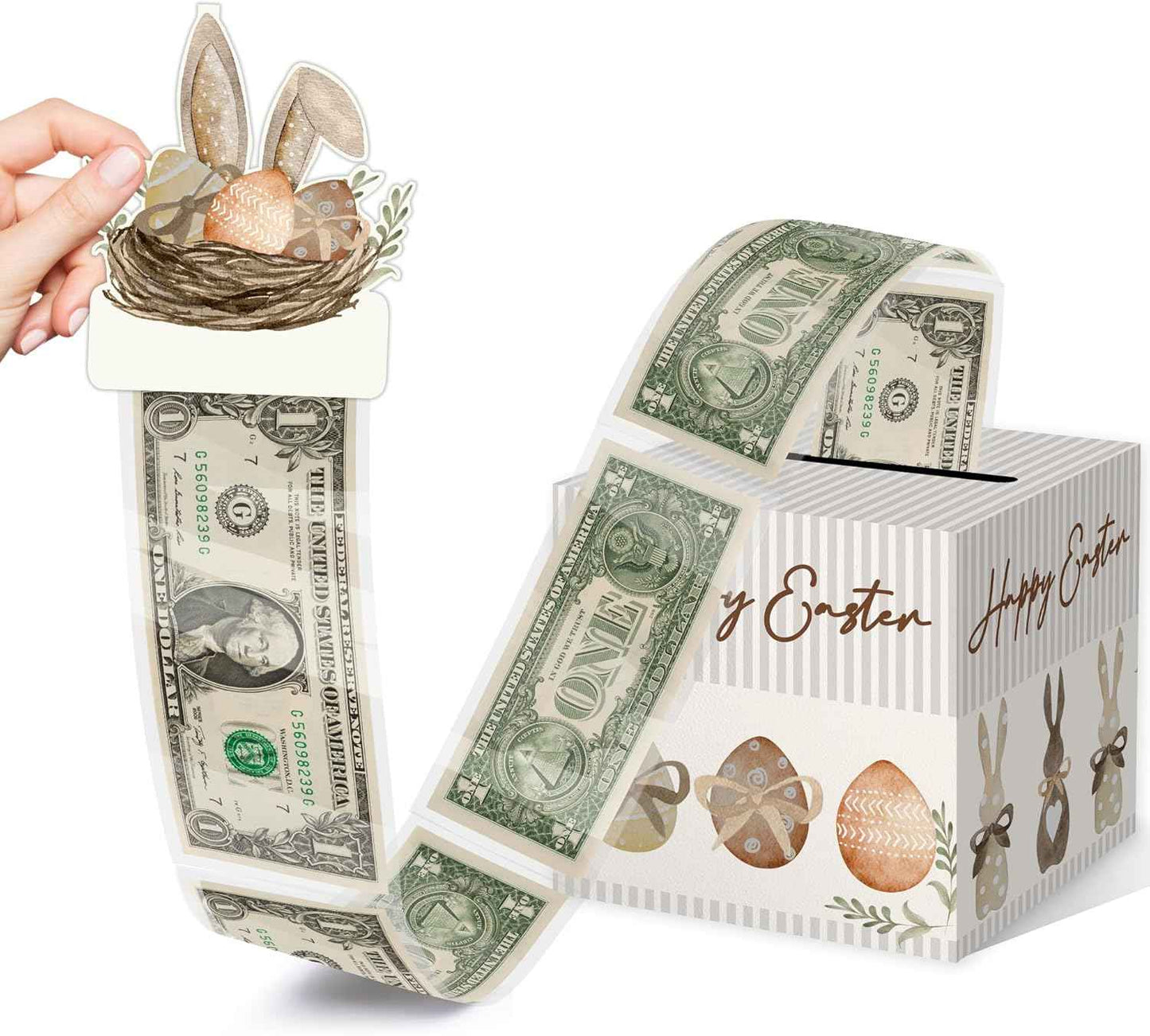 Christmas Party Gifts, Christmas Money Box for Cash Pull, Christmas Money Pull Box with Snowman Card and Transparent Bags, Christmas Money Pull Box, Christmas Money Pull Box for Kids Adults