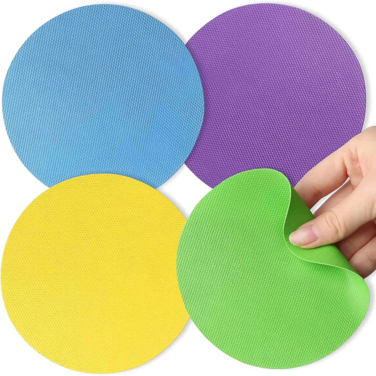 Heat-Insulated Non-Slip Jar Opener Pads Set of 4, Round Gripper Pads for Easy Opening