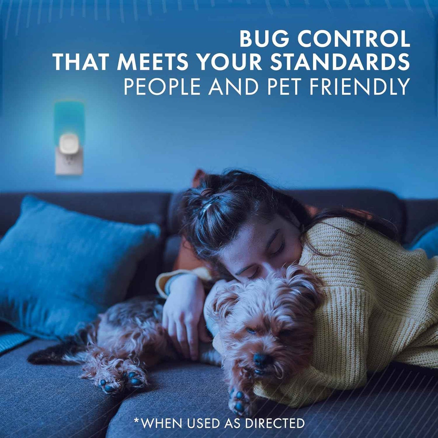 STEM Light Trap: Indoor Fruit Fly Trap, Effective Insect Control for Home, Attracts and Traps Flying Insects, Emits Soft Blue Light, Starter Kit with 2 Plug-In Devices and 2 Cartridges