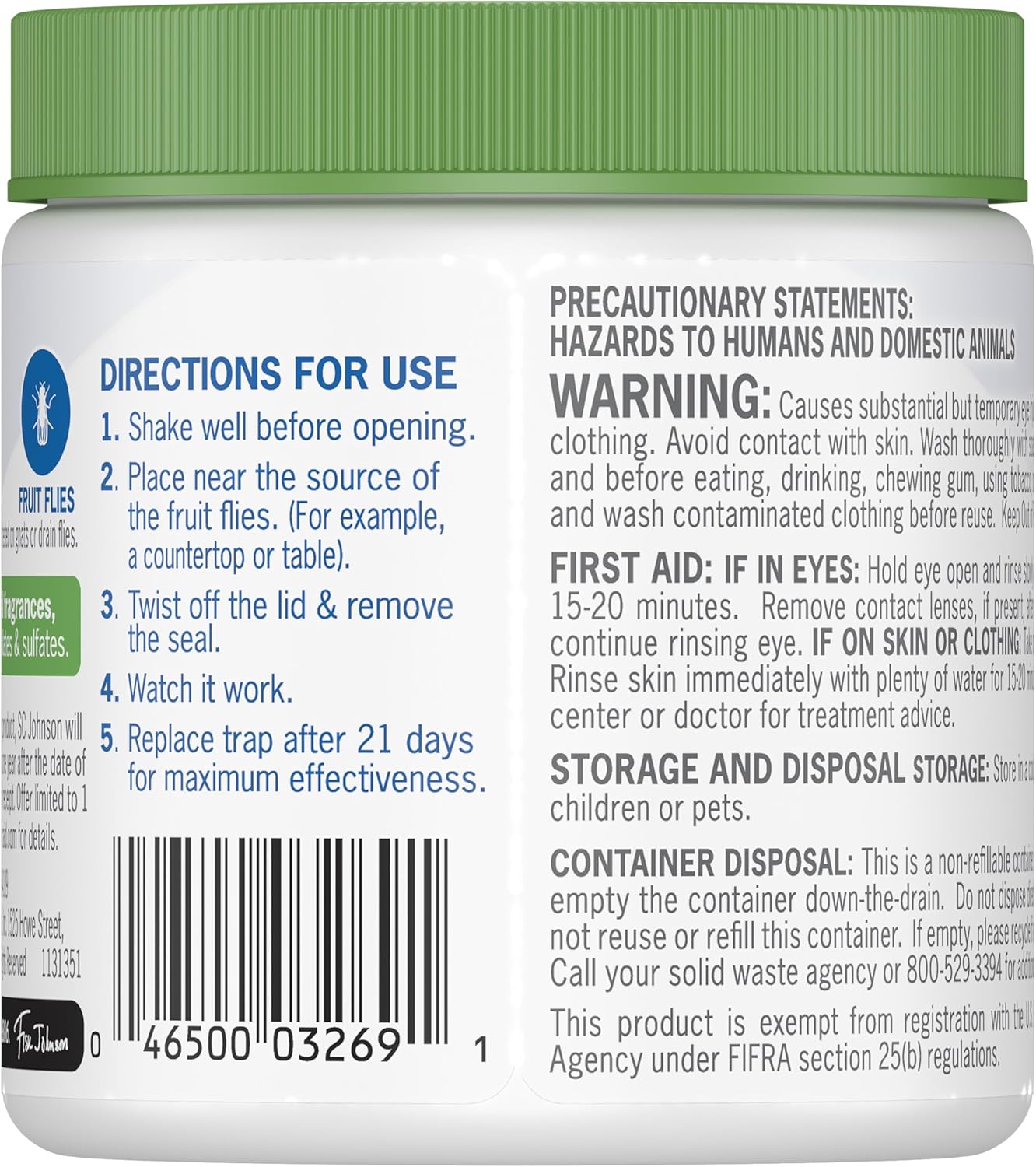 Raid Essentials Fruit Fly Trap for Indoors, Made with Essential Oils, Child and Pet Safe, 5.4 oz