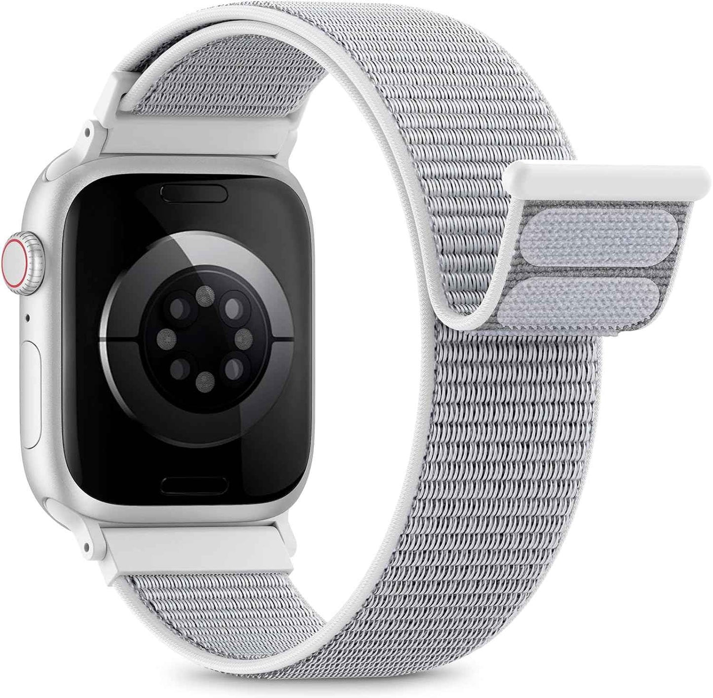 Nylon Loop Sport Band Compatible with Apple Watch Bands 44mm 45mm 46mm 49mm 42mm for Women Men, iWatch Wrist Straps for Ultra 3 2, Se, Series 11 10 9 8 7, Breathable, Soft Band Ideal for Outdoor