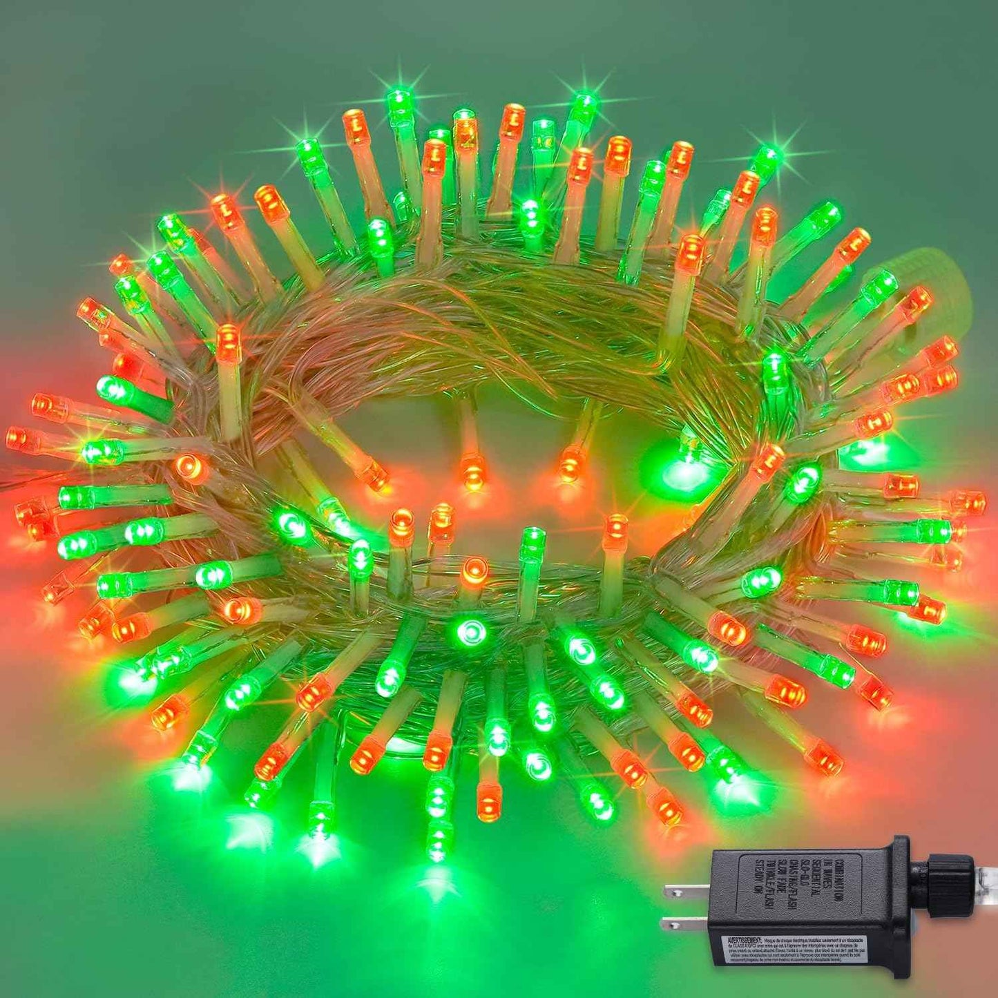 JMEXSUSS 100 LED Warm White Christmas Lights, Indoor String Light Bedroom 8 Modes Christmas Tree Lights Plug in, 33ft Connectable Fairy Twinkle Light Outdoor for Home Garden Xmas Tree Decor