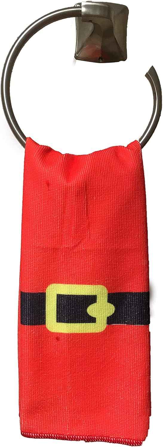 JOYIN 5 Pieces Christmas Theme Bathroom Decoration Set w/Toilet Seat Cover, Rugs, Tank Cover, Toilet Paper Box Cover and Santa Towel for Xmas Indoor DΓ©cor, Party Favors (Santa)