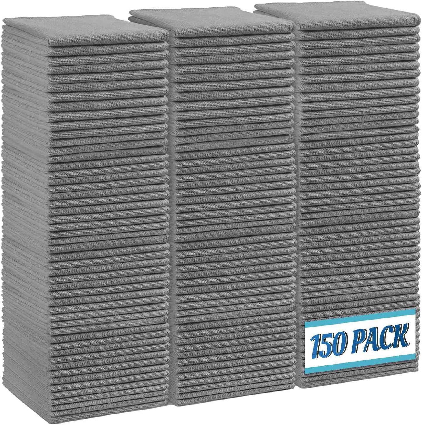 HOMEXCEL Microfiber Cleaning Cloth, Kitchen Towels 12 Pack, Lint Free, Scratch-Free, Highly Absorbent, Reusable Dish Towels for Kitchen and Household