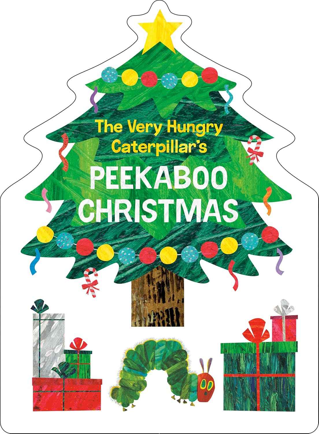 The Very Hungry Caterpillar’s Peekaboo Christmas Board Book (The World of Eric Carle) Holiday Interactive Story for Toddlers
