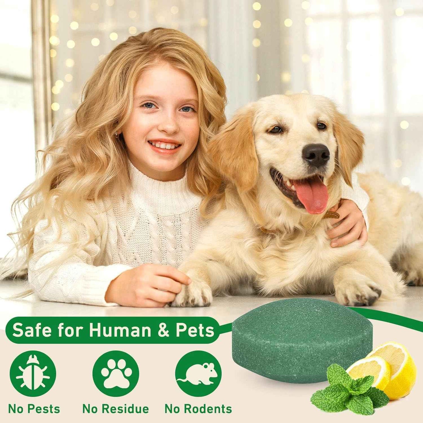 Pest Rodent Repellent, 24 Pack Peppermint Oil for Mice, Mouse, Rats, Spider, Roach, Ant, Bugs, Squirrel, Insect Control Indoor & Outdoor, Natural Deterrent Replace Trap Poisoning Family & Pet Safe