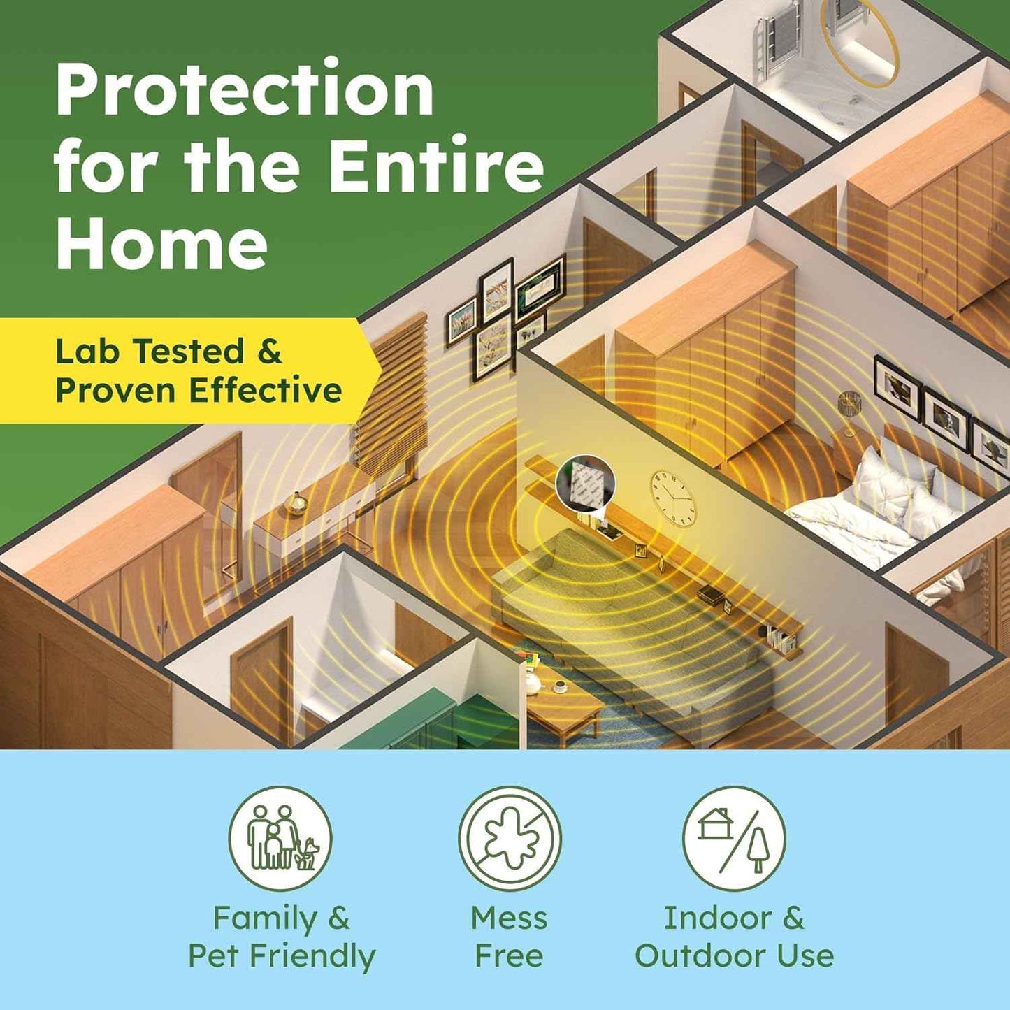 BugMD Vamoose Rodent Repellent Pouches (1 Pack, 4 Pouches) Plant-Powered Rat Repellent, Mouse Deterrent, Indoor & Outdoor Mice Repellent, Best Mouse Repellent, Natural Rat & Mouse Repellent