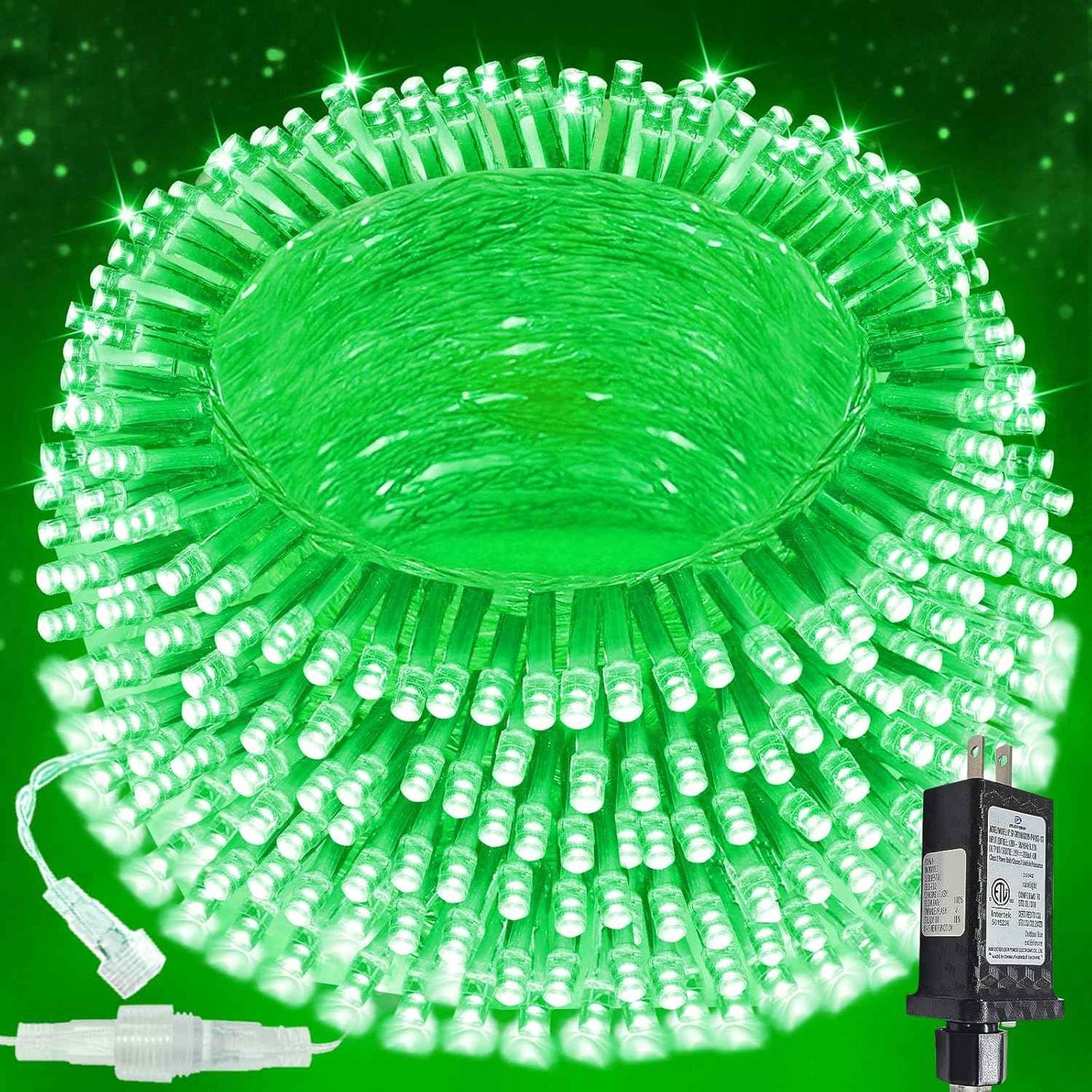 Connectable 200 LED Christmas String Lights, 66FT Warm White Indoor/Outdoor Waterproof Fairy Lights with Timer, 13 Lighting Modes, Clear Wire Plug-In Décor