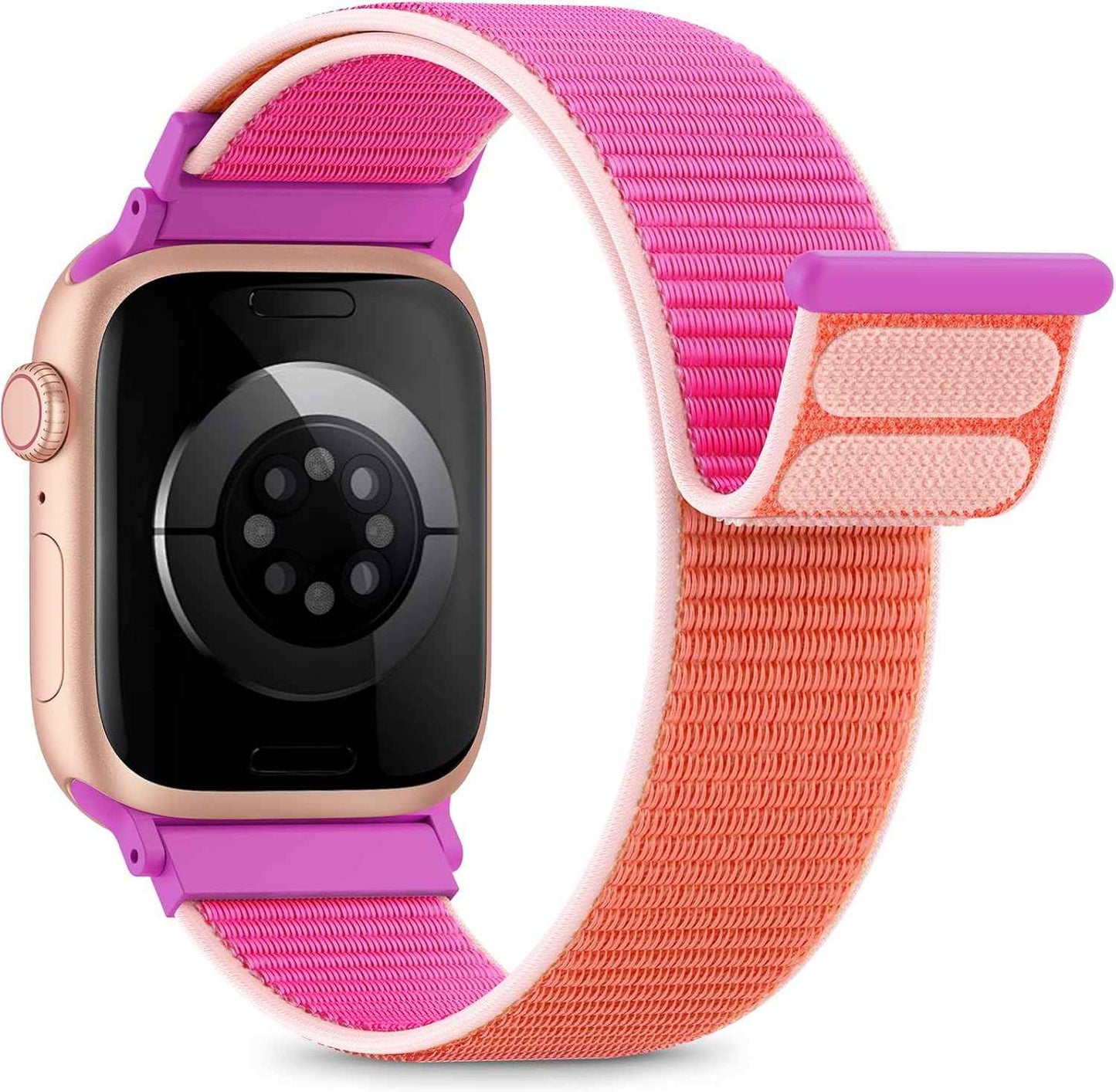 Nylon Loop Sport Band Compatible with Apple Watch Bands 44mm 45mm 46mm 49mm 42mm for Women Men, iWatch Wrist Straps for Ultra 3 2, Se, Series 11 10 9 8 7, Breathable, Soft Band Ideal for Outdoor