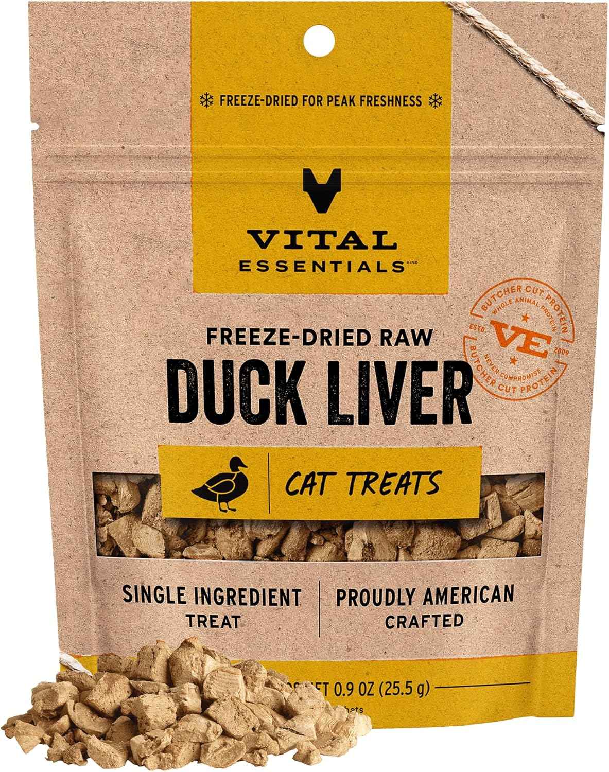 Vital Essentials Minnows Cat Treats, 0.5 oz | Freeze-Dried Raw | Single Ingredient | Grain Free, Gluten Free, Filler Free