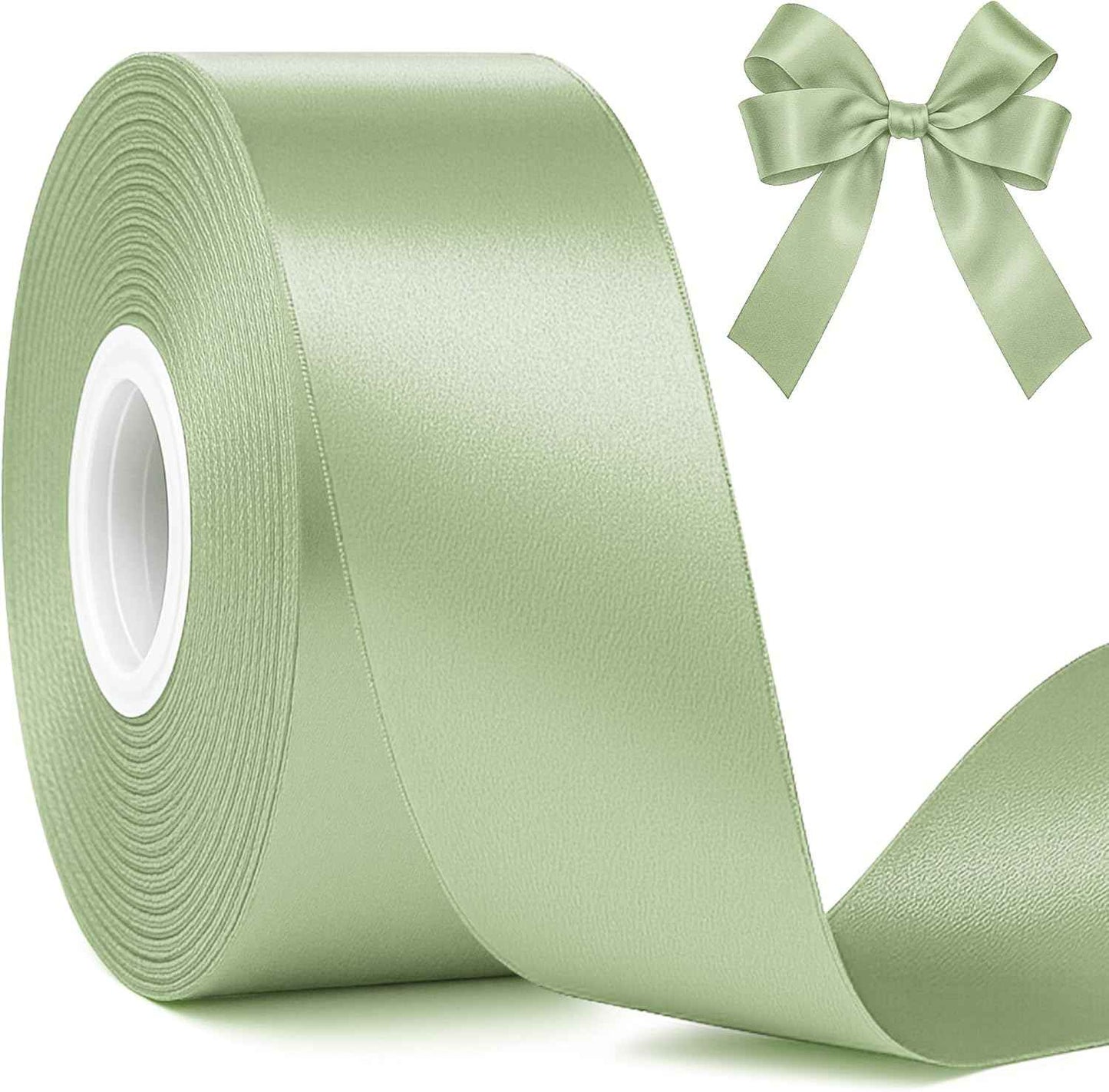 Fullive Red Ribbon 1 1/2 Inch, 30 Yards Red Ribbon for Gift Wrapping, Polyester Satin Christmas Ribbon for Wedding Xmas Tree Valentines Day Decorations DIY Bows Wrapping Bouquet Floral Arrangements