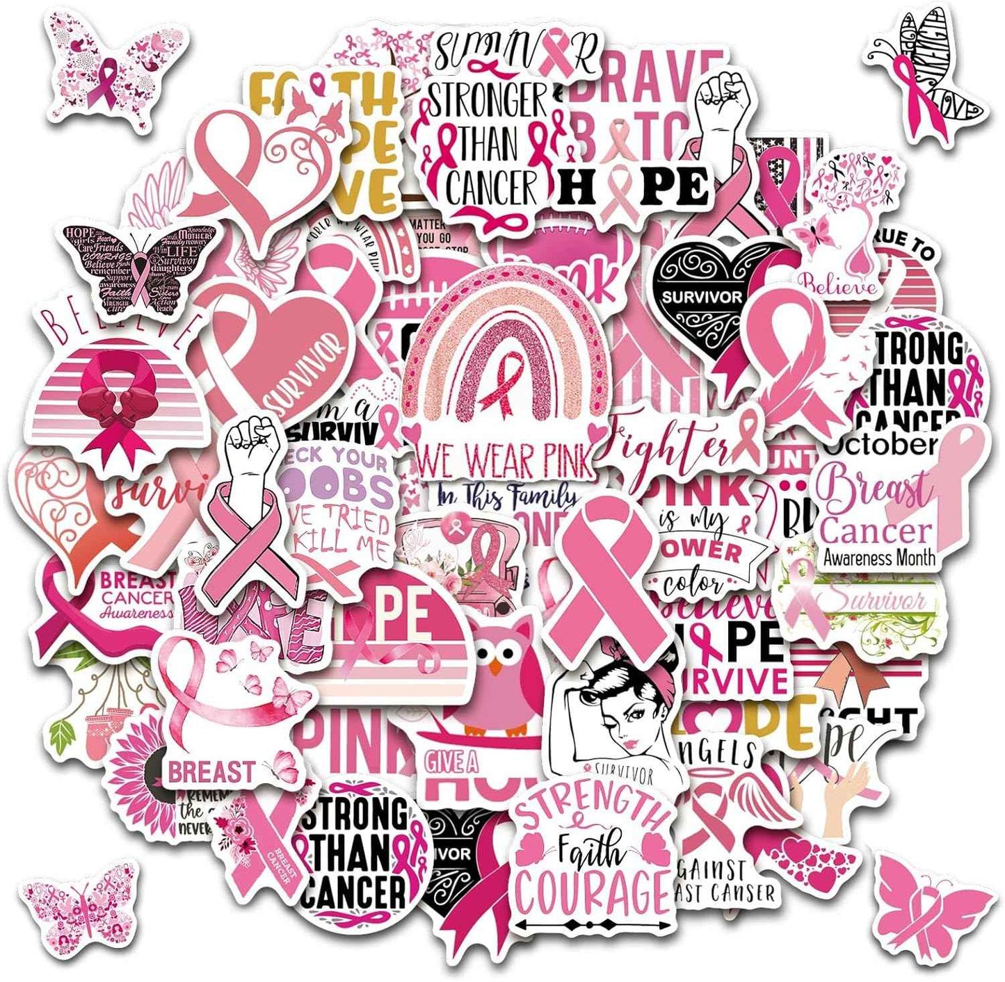 JULBEAR 200PCS Christmas Stickers, Non-Repeating Vinyl Holiday Party Stickers for Water Bottles, Cards, Scrapbooking Crafts Christmas Decorations Party Favors, Christmas Gifts for Kids Teens Adults