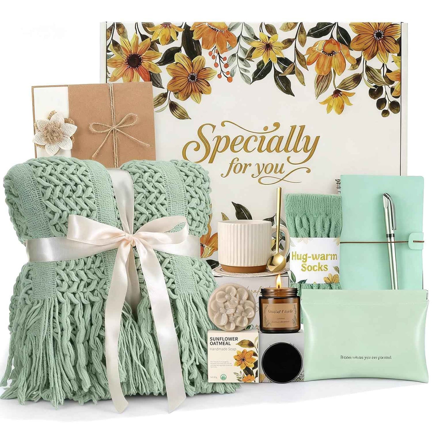 Self Care Gifts for Womens Birthday Gift Get Well Soon Gift - Valentines Day Gifts for Her Mom Wife Daughter Sister Girlfriend Best Friend, Sympathy Gift Baskets for Women Care Package