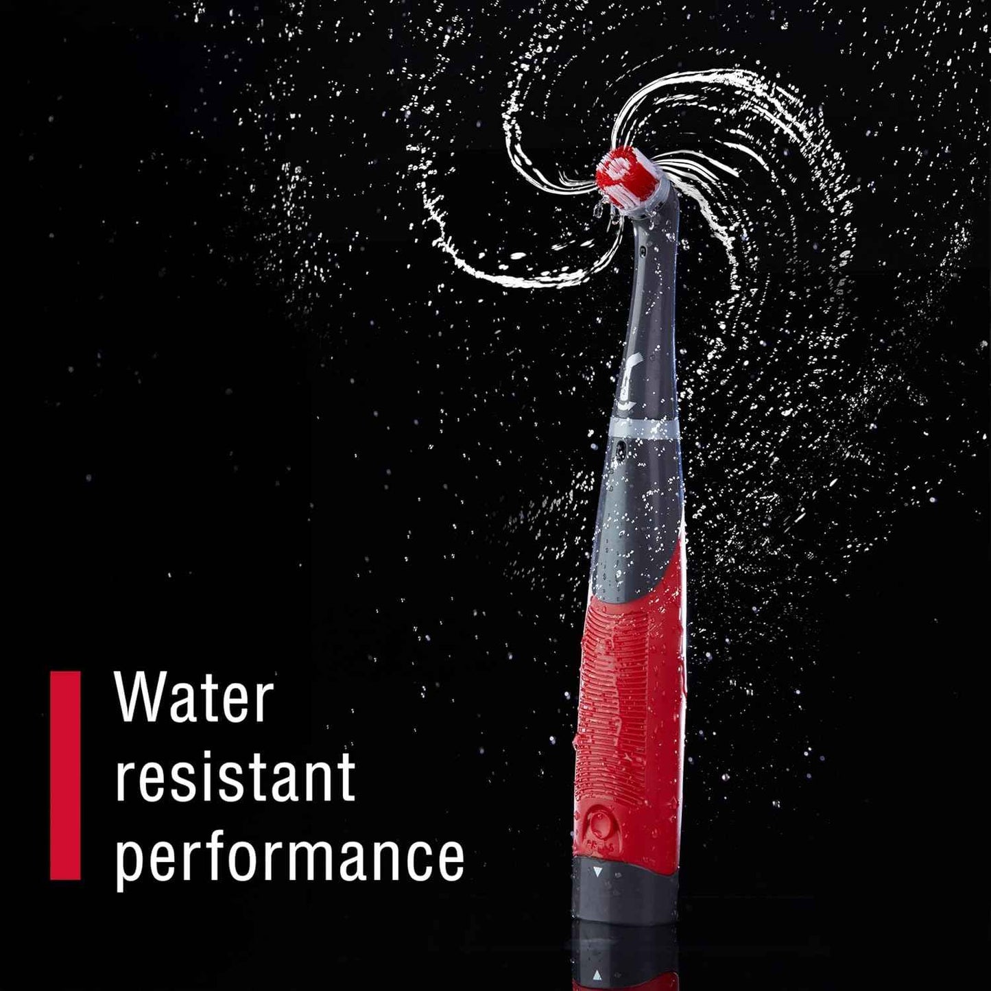 Rubbermaid Reveal Power Scrubber with Multi-Purpose & Grout Head, Cordless Electric Battery Powered Scrub Brush, Water Resistant, for Home/Kitchen/Bathroom/Grout/Tile/Shower/Tub