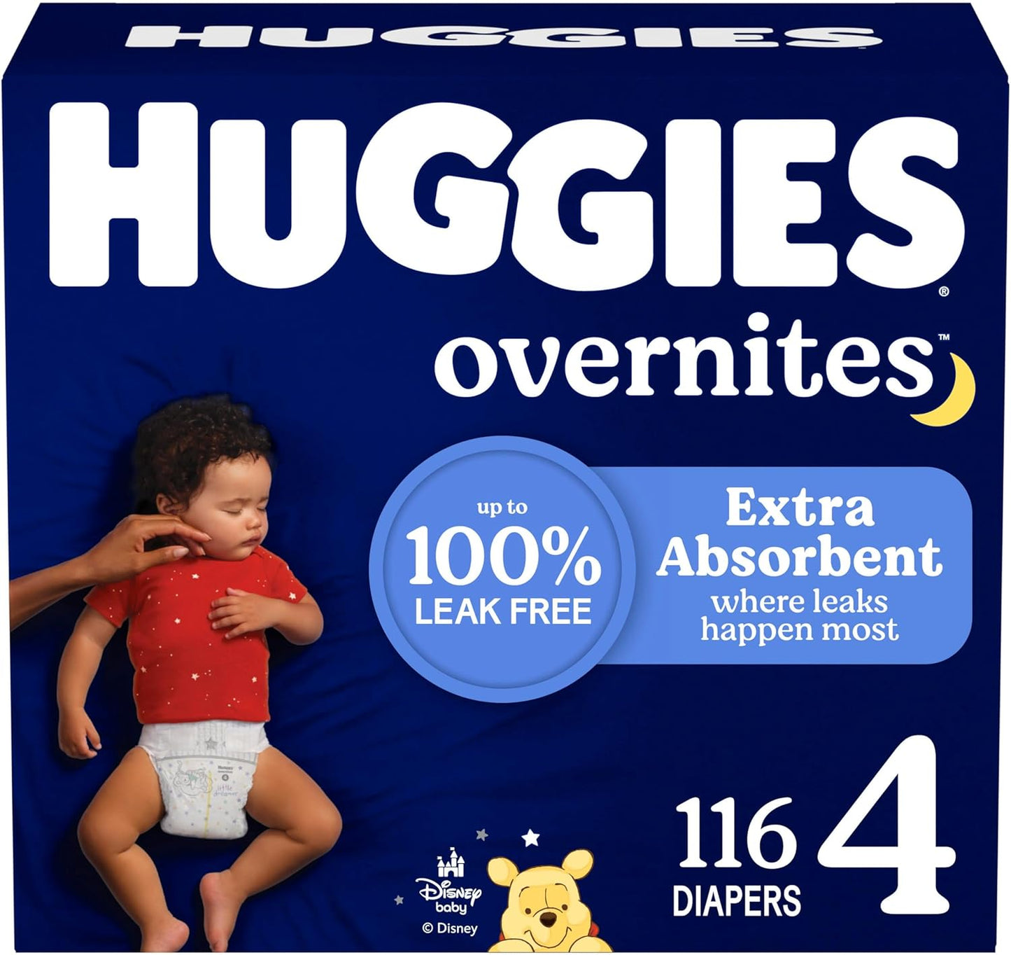 Huggies Overnites Size 5 Overnight Diapers (27+ lbs), 50 Ct, Packaging May Vary
