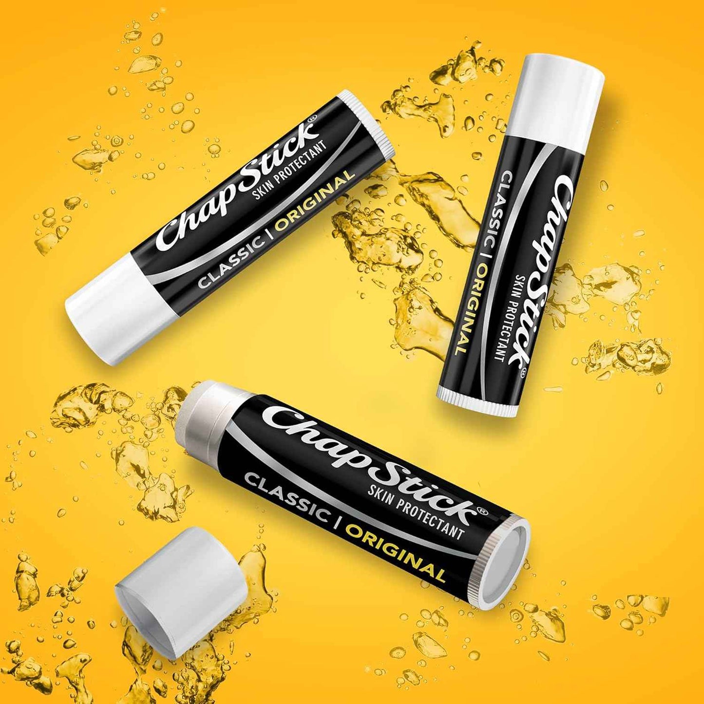 ChapStick Classic Original Lip Balm – Moisturizing Lip Care for Dry, Cracked Lips, 0.15 Oz Ea